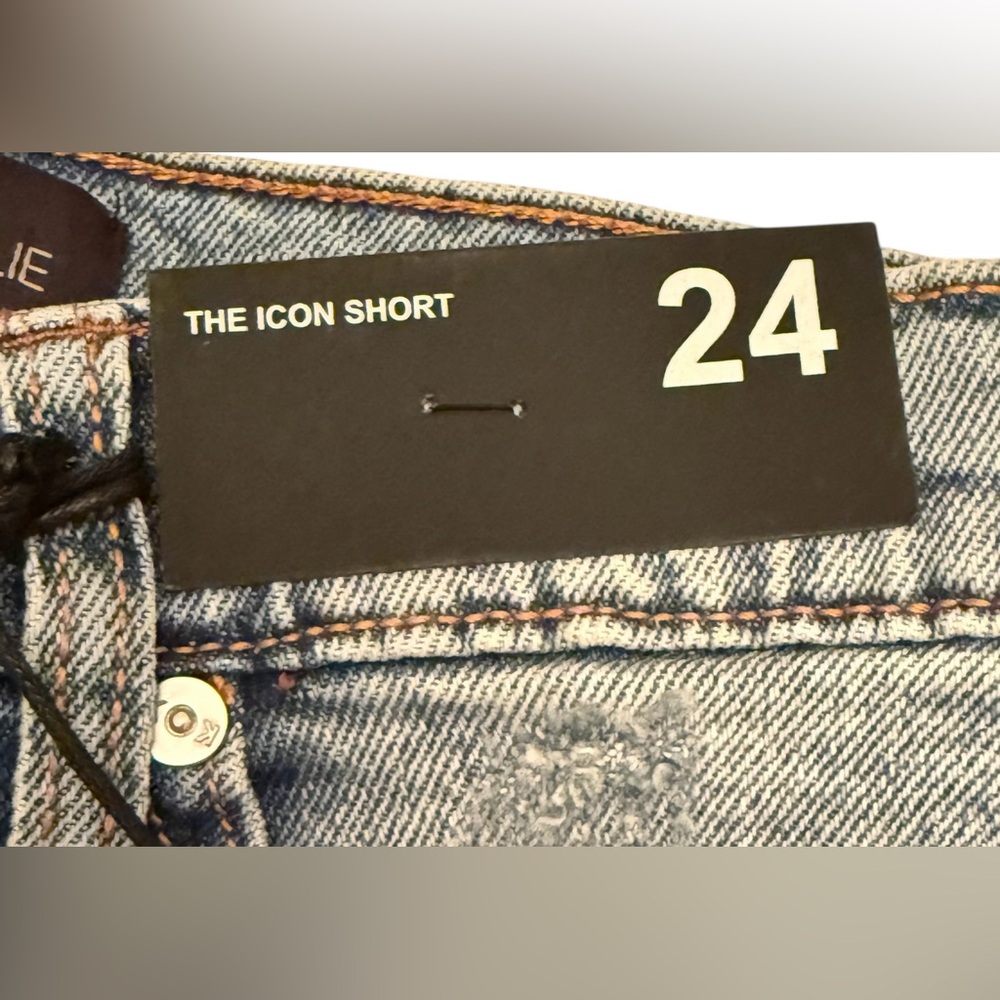 Kendall & Kylie Distressed Blue Jean Shorts - Picture 6 of 16